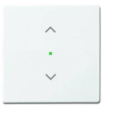 Busch-Jaeger 2CKA006220A0040 Jaloezie-schakelaar, Jaloezie-knop Afdekking 1-voudig Carat, free@home, Future lineair, Solo Wit, Verkeerswit 1 stuk(s)