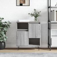 Dressoir 60x35x70 cm bewerkt hout grijs sonoma eikenkleurig - thumbnail