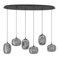 Stars of Light Zwarte hanglampLarva met smoke glas - 390415