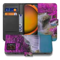 Exclusief Design Waterval Paars Voor Samsung Galaxy Xcover 7 Pro | Bookcase Hoesje Met Pasjes