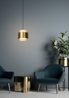 Lucide Firmin hanglamp 30cm 1x E27 goud mat - thumbnail