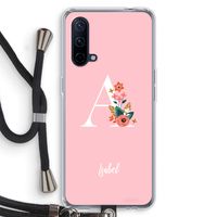 Pink Bouquet: OnePlus Nord CE 5G Transparant Hoesje met koord