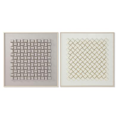 Canvas Home ESPRIT polyestyreen Canvas 100 x 3,5 x 100 cm