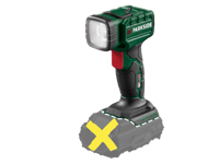 PARKSIDE Accu-LED-lamp 20 V zonder accu en lader (A1)