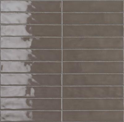 Wandtegel bruin visgraat Sartoria Vernici 25x5cm hot mocha glans gerectificeerd