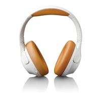 Draadloze Bluetooth® koptelefoon met Active Noise Cancelling en ingebouwde microfoons Lenco Grijs-Wit - thumbnail