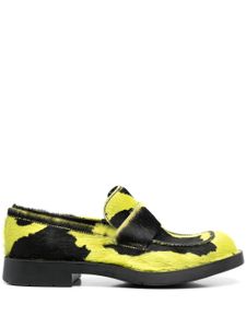 CamperLab mocassins en cuir à imprimé animalier - Jaune