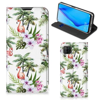 Huawei P40 Lite | Hoesje maken | Flamingo Palms