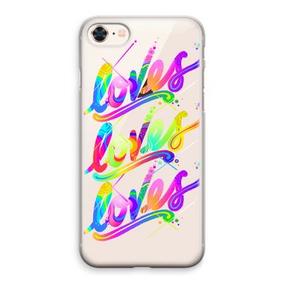 Loves: iPhone 8 Transparant Hoesje