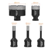 Diamant Gatenzaag Set 6-68 mm + Booradapter - 6-delig voor Tegels, Natuursteen & Keramiek