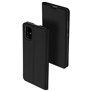 Dux Ducis Skin Pro Samsung Galaxy A51 Flip Case met Kaartsleuf - Zwart