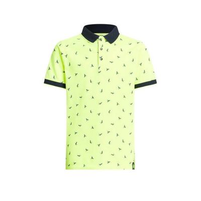 WE Fashion polo met all over print geel WE Fashion polo met all over print geel