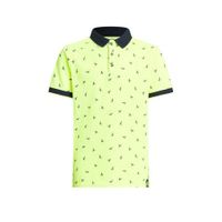 WE Fashion polo met all over print geel - thumbnail