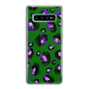 Green Cheetah: Samsung Galaxy S10 Plus Transparant Hoesje