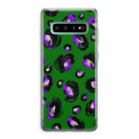 Green Cheetah: Samsung Galaxy S10 Plus Transparant Hoesje