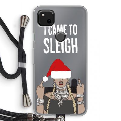Came To Sleigh: Pixel 4a Transparant Hoesje met koord