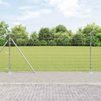 Weidehekwerk Zilver 25 x 1.2 m Gegalvaniseerd staal