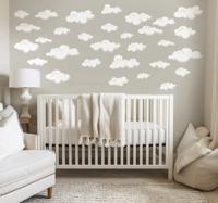 Wolken patroon foto behang babykamer