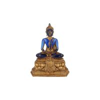 Groot Beeld van Boeddha (Blauw) - thumbnail