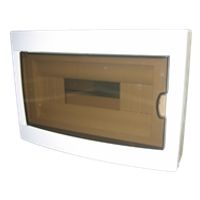 SEP -LS10 opbouw 10 module kast met din rail kleur wit 308x290x100mm IP40