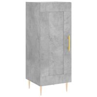 The Living Store Dressoir - Betongrijs - 34.5 x 34 x 90 cm - Metalen Poten - thumbnail