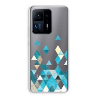 Gekleurde driehoekjes blauw: Xiaomi Mi Mix 4 Transparant Hoesje Gekleurde driehoekjes blauw: Xiaomi Mi Mix 4 Transparant Hoesje