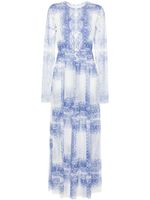 Philosophy Di Lorenzo Serafini Maxi-jurk met bloemenprint - Blauw - thumbnail