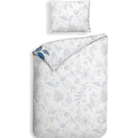 Dekbedovertrek Asia Katoen Satijn Wit Bloemen 140x200 Cm Anti Allergie Heckett Lane - Dekbed-Discounter.nl