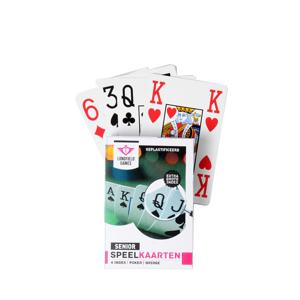 Longfield games Speelkaarten - kunststof - senior - klassiek   -