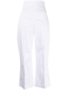 Silvia Tcherassi pantalon à taille haute - Blanc