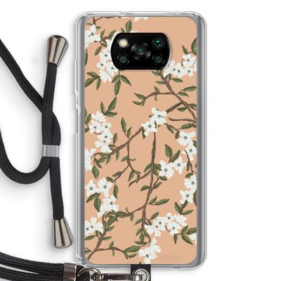 Blossoming spring: Xiaomi Poco X3 NFC Transparant Hoesje met koord Blossoming spring: Xiaomi Poco X3 NFC Transparant Hoesje met koord