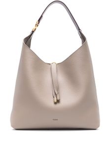 Chloé sac porté épaule Marcie en cuir - Gris