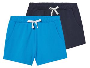 pepperts! 2 meisjes sweatshort  (158/164, Donkerblauw/blauw)