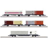 Märklin 82664 Z set van 5 wagons containertransport, MHI