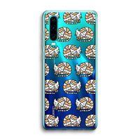 Slapende poes: Huawei P30 Transparant Hoesje
