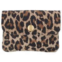 Charm London Suède Etui Portemonnee Elisa Luipaard