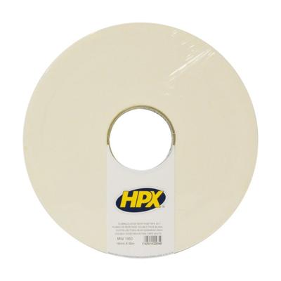 HPX dubbelzijdige tape -19 mm x 50 m - wit