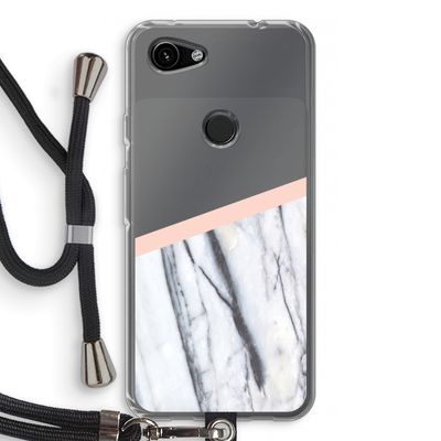 A touch of peach: Pixel 3a Transparant Hoesje met koord