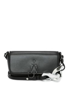 JW Anderson sac porté épaule à plaque logo - Noir