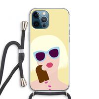 Ice cream: iPhone 12 Pro Transparant Hoesje met koord