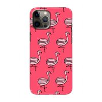 Flamingo: Volledig geprint iPhone 12 Pro Hoesje