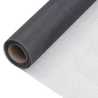 VidaXL Gaas 60x2000 cm glasvezel grijs