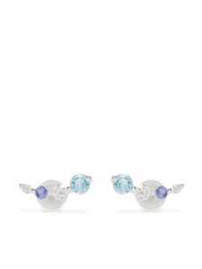 Dinny Hall puces d'oreilles serties de cristaux - Argent