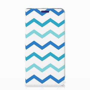 Samsung Galaxy S10e Hoesje met Magneet Zigzag Blauw