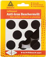 Anti-krasvilt rond 28mm zwart - Deltafix