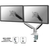 Neomounts NM-D750DWHITE monitorarm tot 32 voor 2 schermen