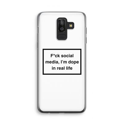 I'm dope: Samsung Galaxy J8 (2018) Transparant Hoesje