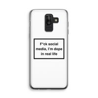 I'm dope: Samsung Galaxy J8 (2018) Transparant Hoesje