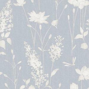 Laura Ashley - Vliesbehang - Dragonfly Garden Chalk Blue - 10mx52cm