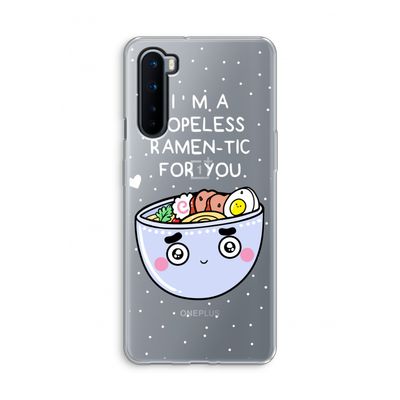 I'm A Hopeless Ramen-Tic For You: OnePlus Nord Transparant Hoesje